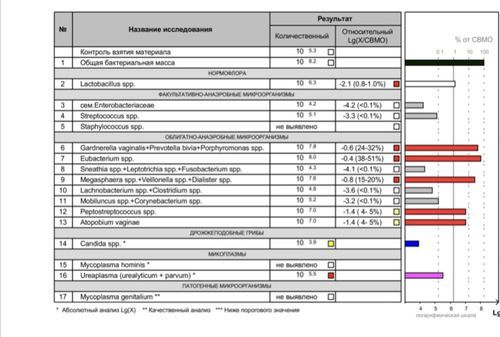 Расшифровка анализа микрофлора 16 - фото №1