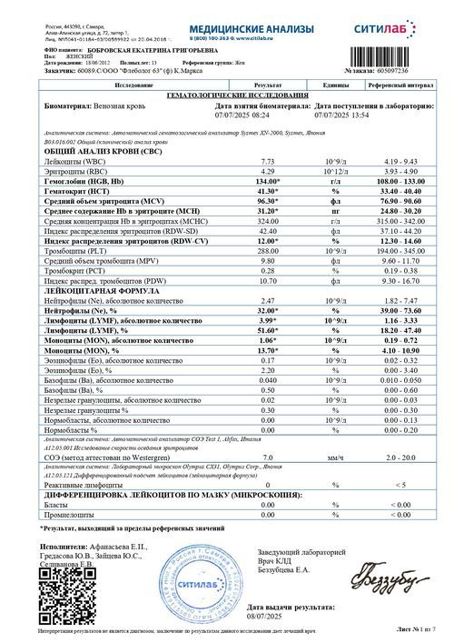 Причина повышения лимфоцитов. - фото №1